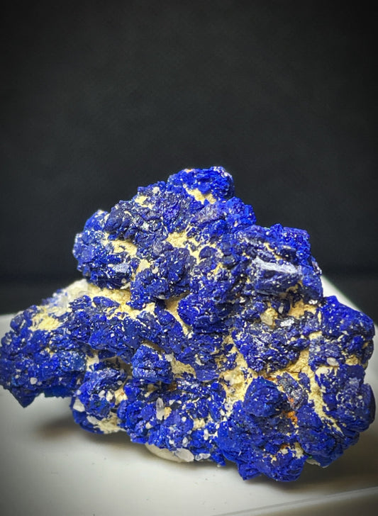 Natural Raw Azurite On Matrix From Madagascar