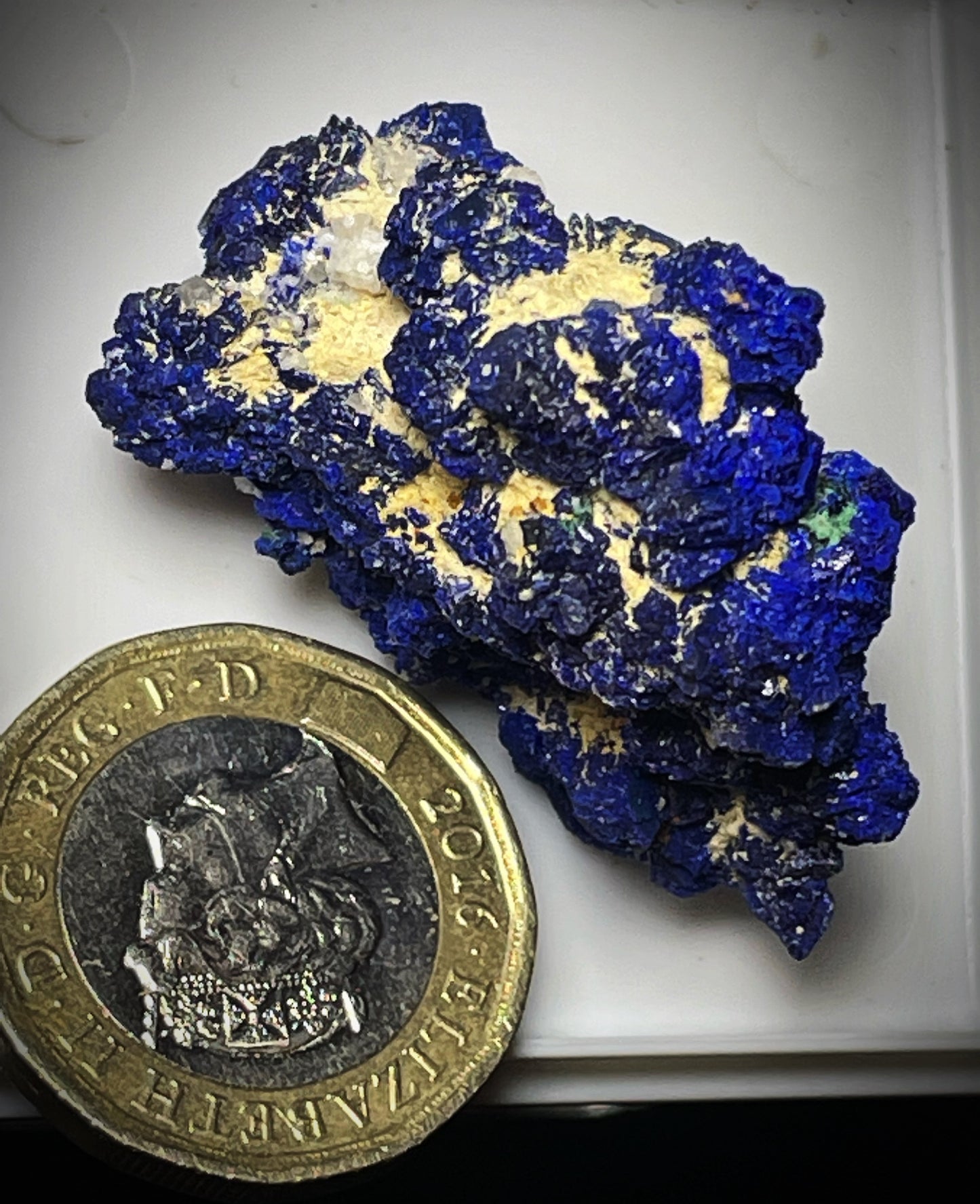 Natural Raw Azurite On Matrix From Madagascar