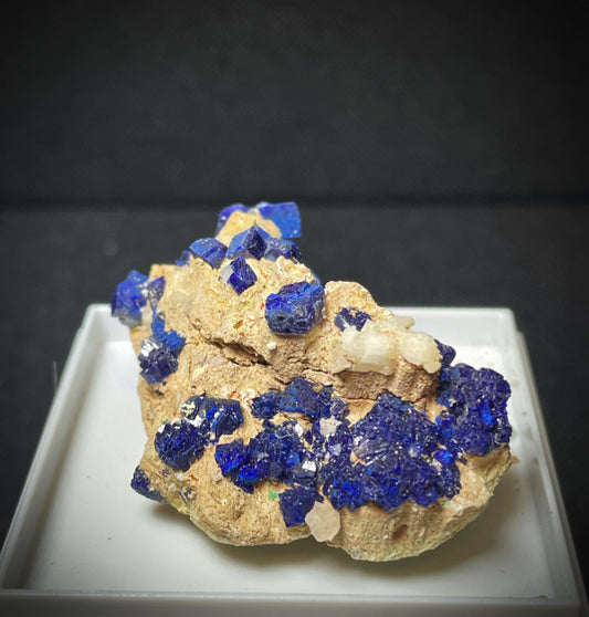 Natural Raw Azurite On Matrix From Madagascar