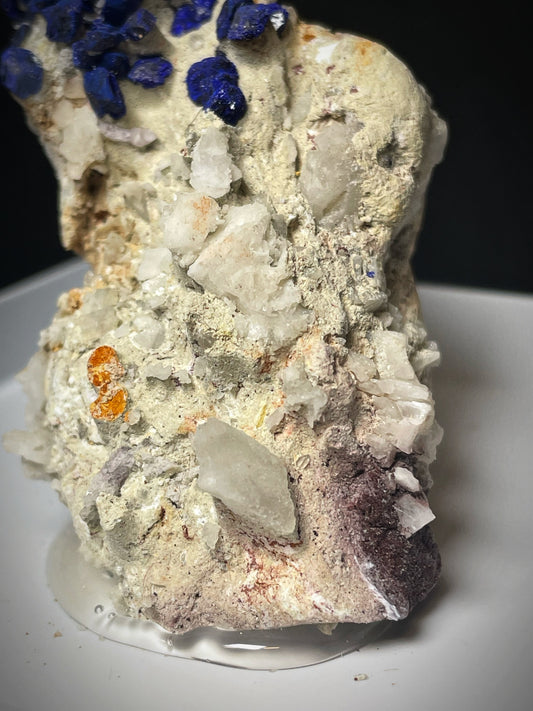 Natural Raw Azurite On Matrix From Madagascar