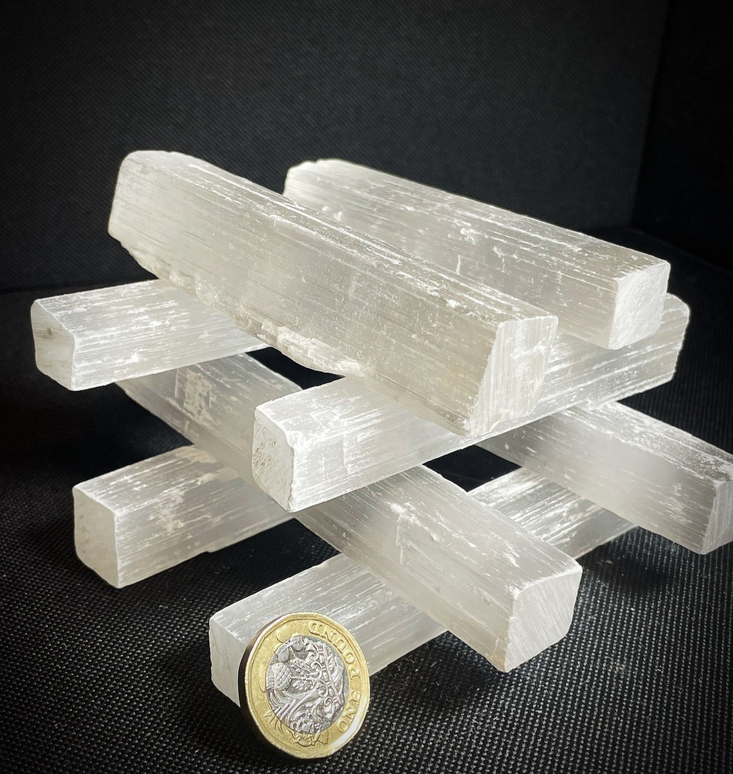 Gorgeous Selenite Rough Sticks Crystal Charging From Morocco 1x