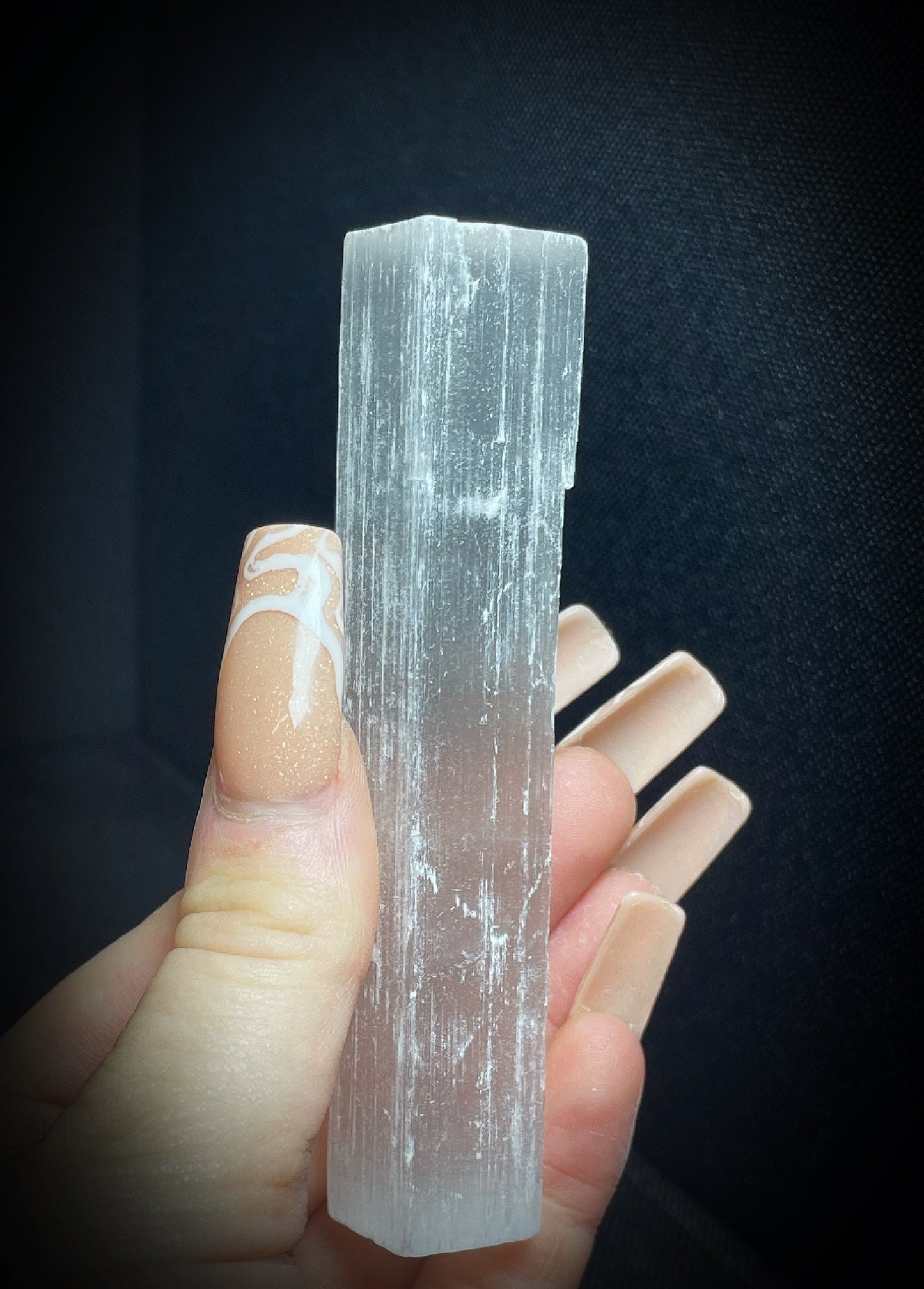 Gorgeous Selenite Rough Sticks Crystal Charging From Morocco 1x