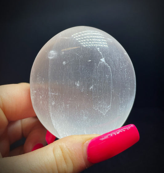 Gorgeous Selenite Palm Stone Sold Separately Perfect Gift Charging Stone