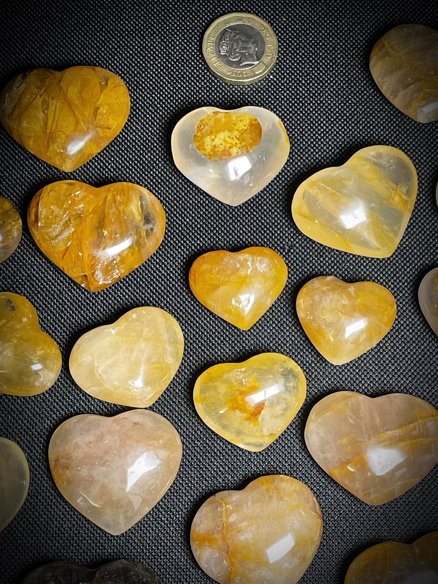 Gorgeous Mini Golden Healer Hearts x1 3.90 each Home décor Perfect Gift