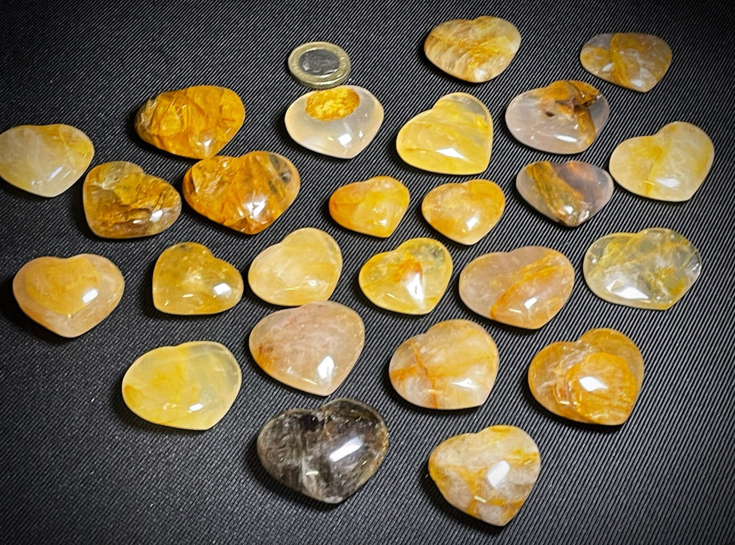 Gorgeous Mini Golden Healer Hearts x1 3.90 each Home décor Perfect Gift