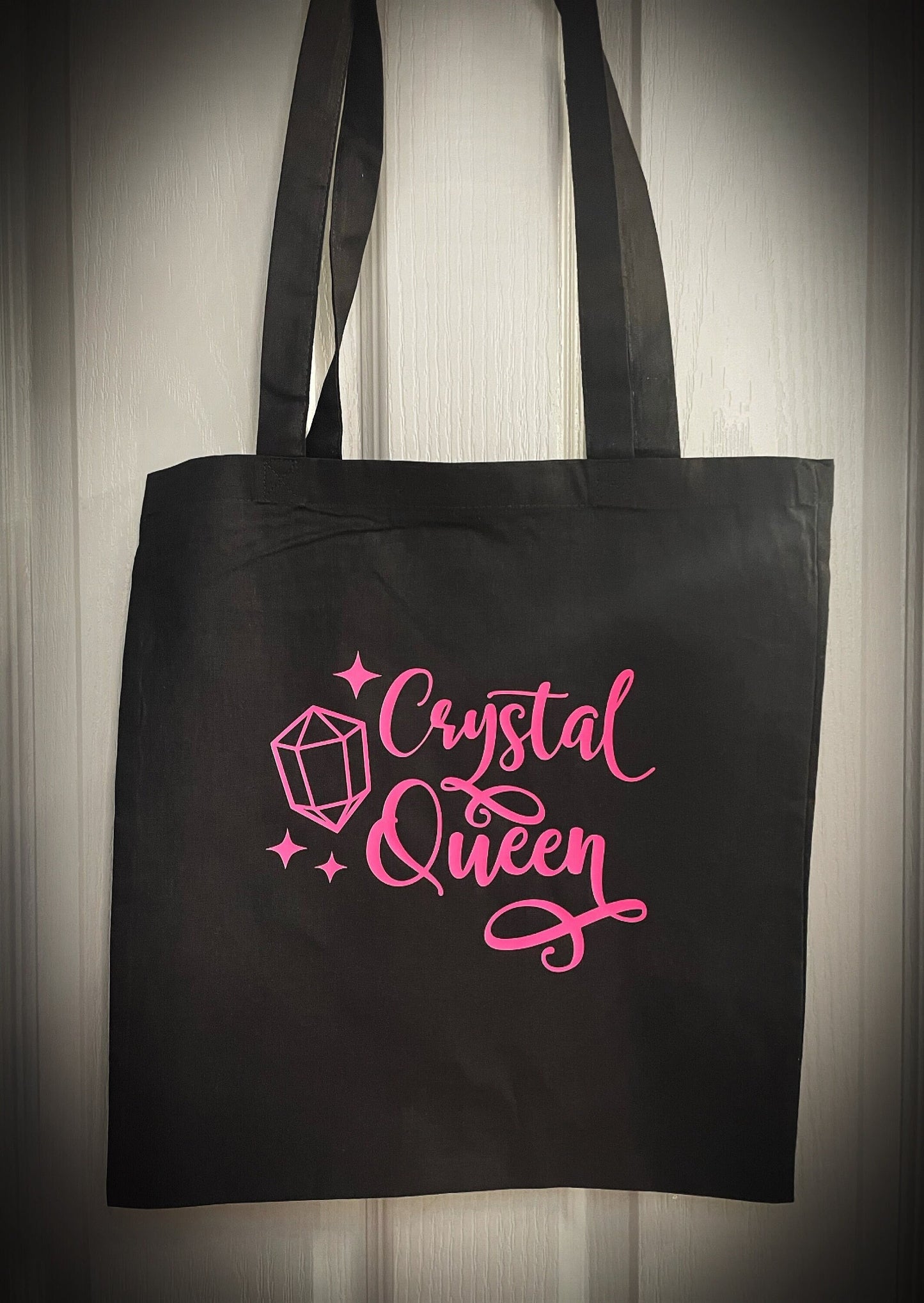 Unique Crystal Quote Pink Tote Bags Perfect Gift (Crystal Queen)