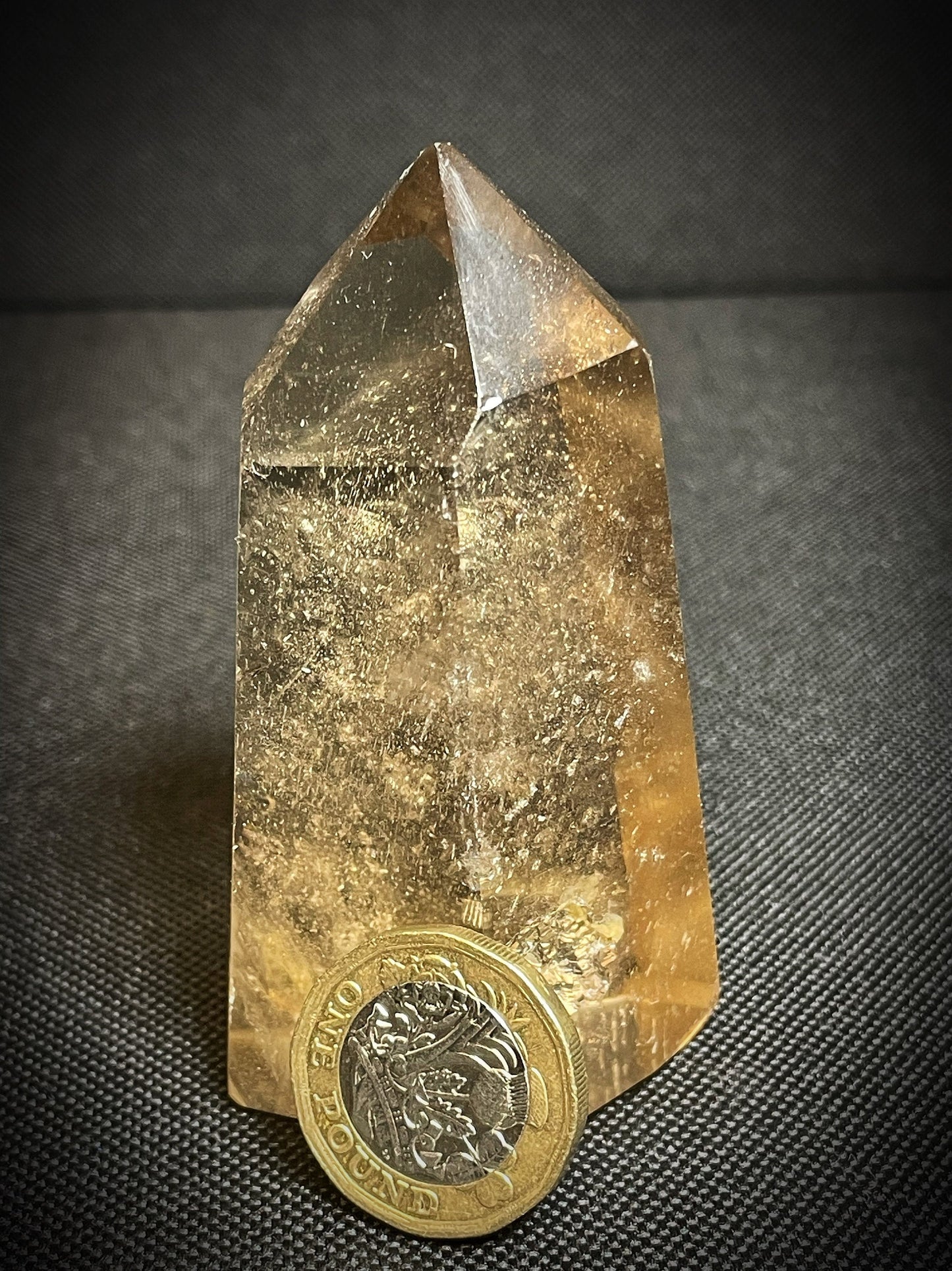 Outstanding Smoky Quartz Prism Point Free Standing Statement Piece Perfect Gift From Madagascar
