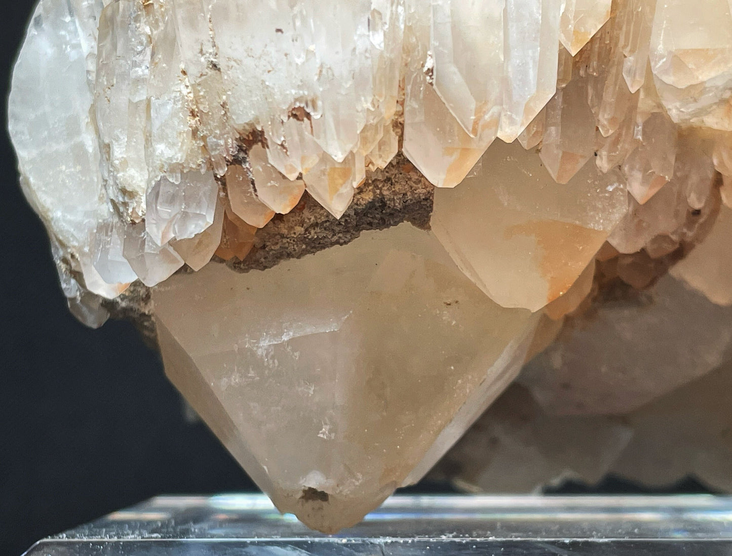 Rare Natural Exceptional Double Terminated Clear/ Pink Quartz Cluster from Madagascar Collectors Piece Statement Piece Home Decor