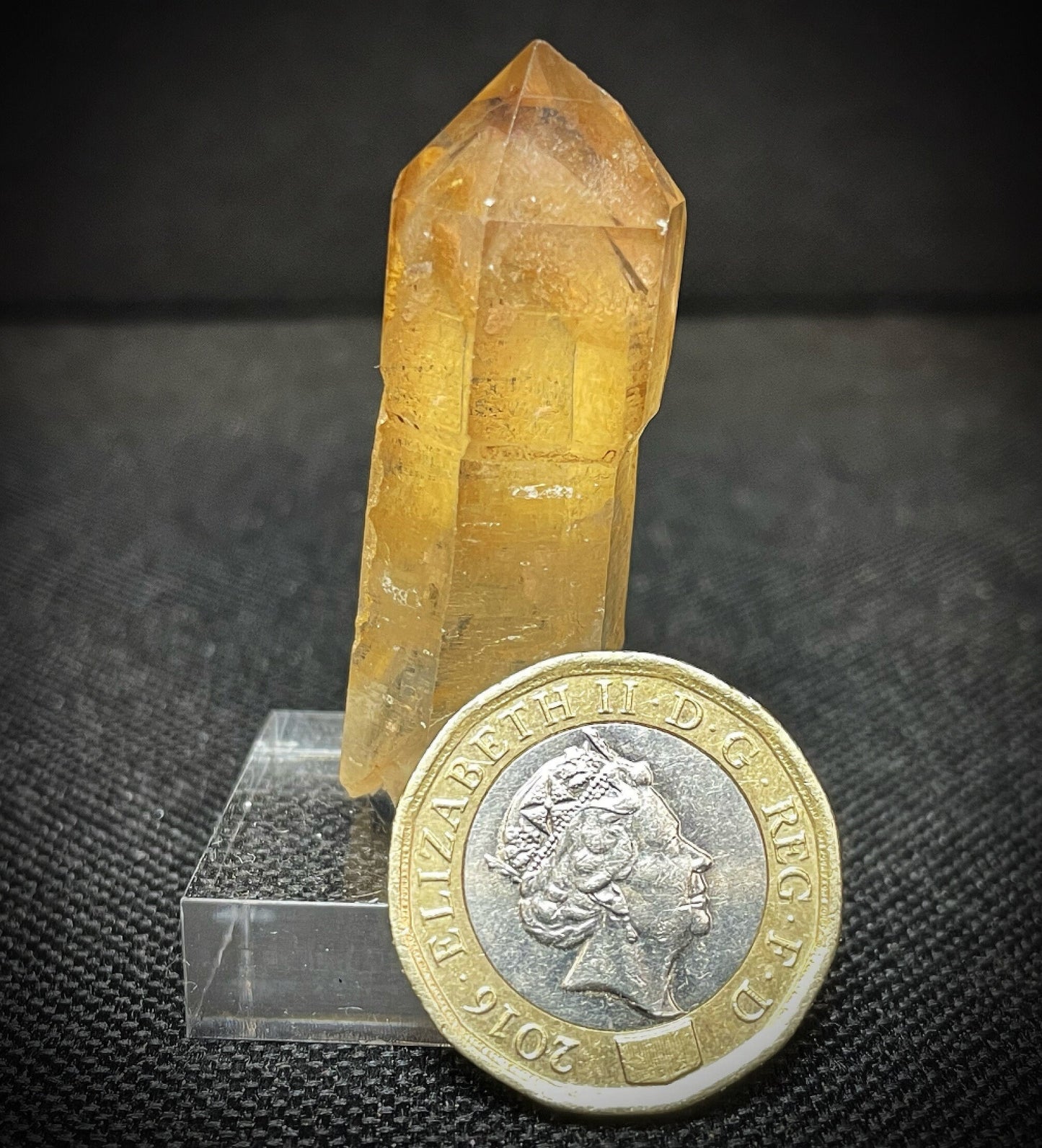 Rare Natural Exceptional Elestial Clear Quartz Clay Inclusion Point Sceptre from Madagascar Collectors Piece Statement Piece Home Decor