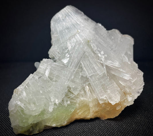 Scolecite And Green Apophyllite With Stilbite Specimen From Jalgaon District Maharashtra India Collectors Piece