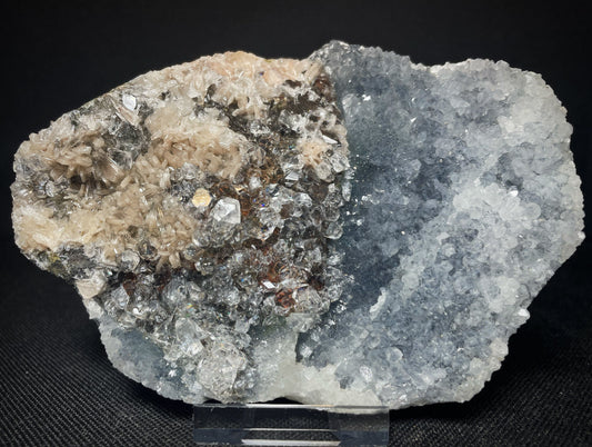 Outstanding Rare Pink Apophyllite, Heulandite and Chalcedony Specimen From India Collectors Piece Home Décor