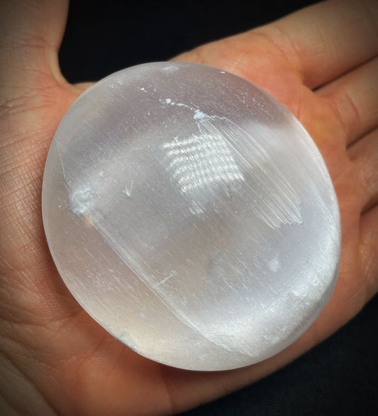 Gorgeous Selenite Palm Stone Sold Separately Perfect Gift Charging Stone