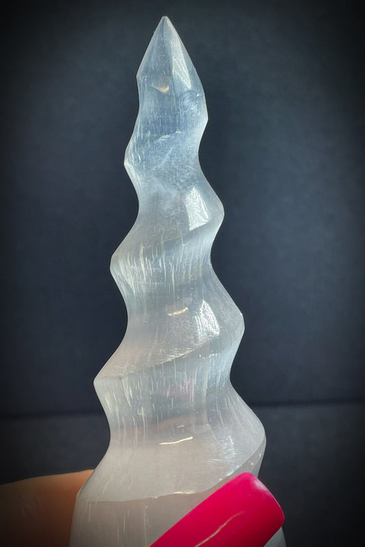 Gorgeous Selenite Spiral Sold Separately 1x Perfect Gift Charging Stone