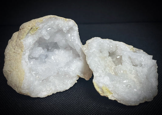 Medium Clear Quartz Crystal Geode- Sold Individually, Home Décor