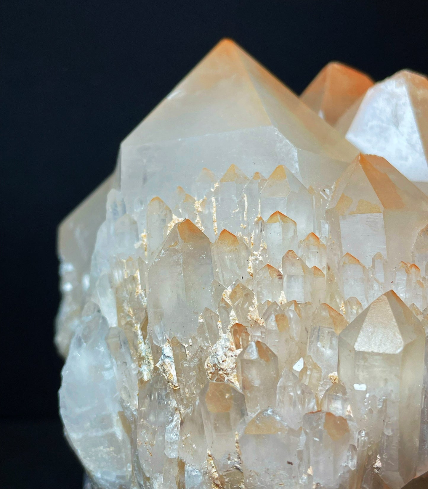 Rare Natural Exceptional Double Terminated Clear/ Pink Quartz Cluster from Madagascar Collectors Piece Statement Piece Home Decor
