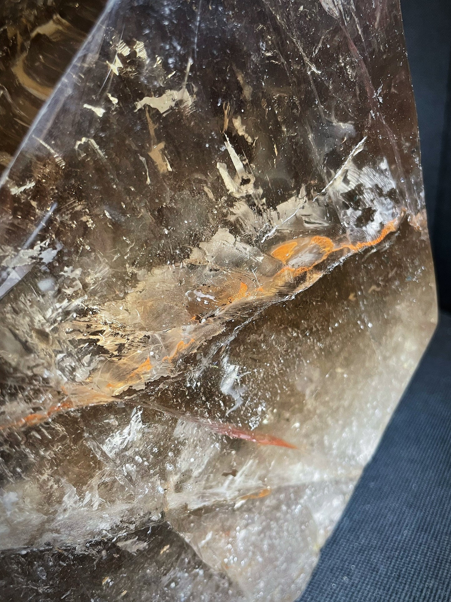 Large Free Standing Smoky Quartz- Home Décor, Statement Piece