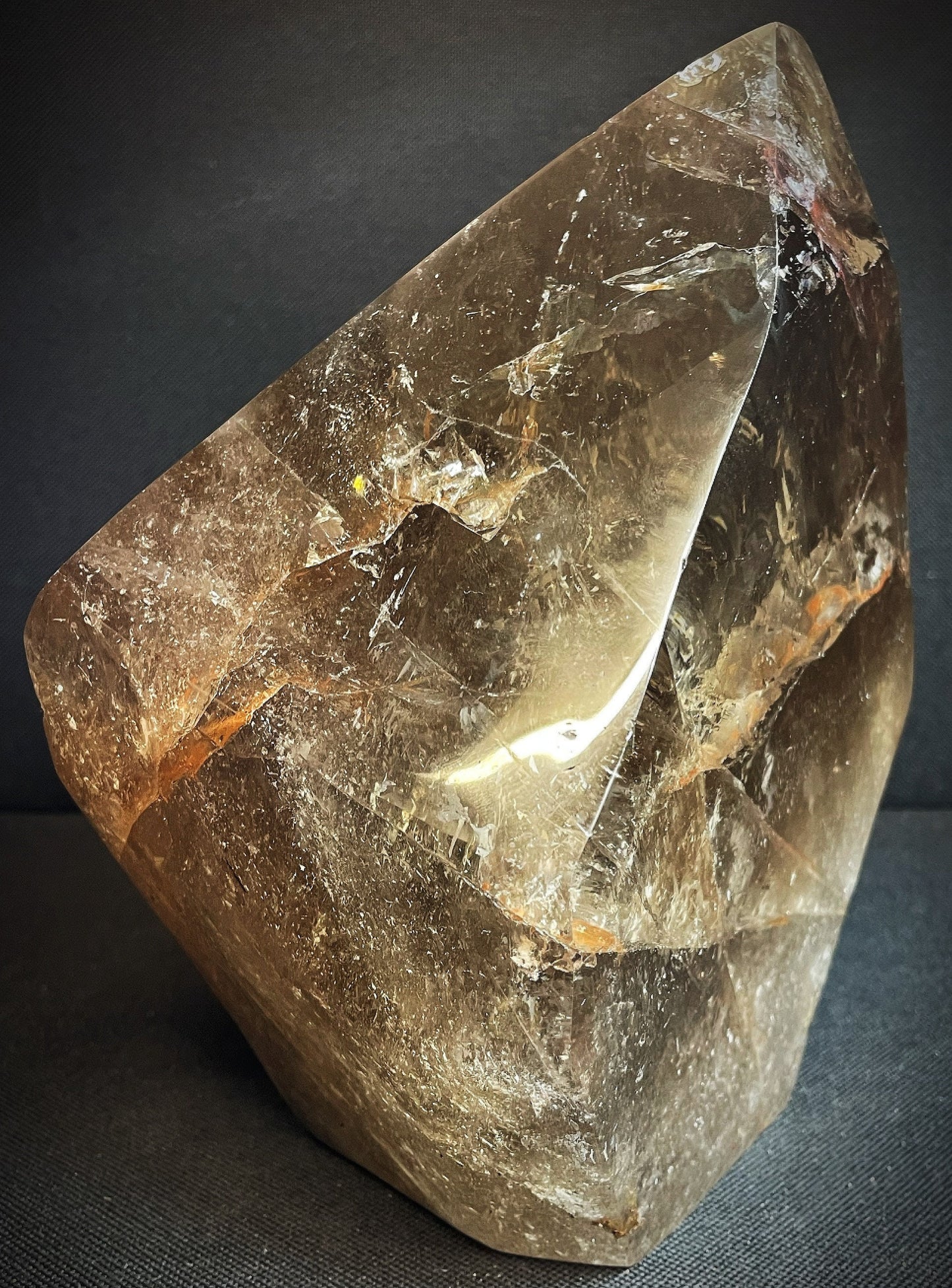 Large Free Standing Smoky Quartz- Home Décor, Statement Piece