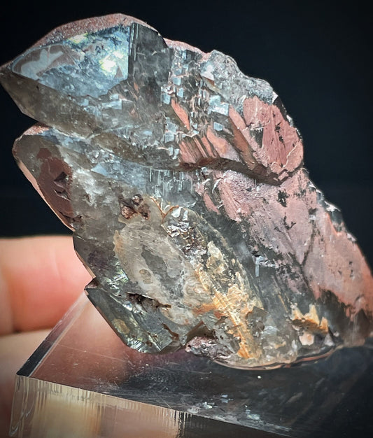 Quartz With Hematite Coating From Jefferson Co., Colorado- Collectors Piece, Home Décor, Crystal