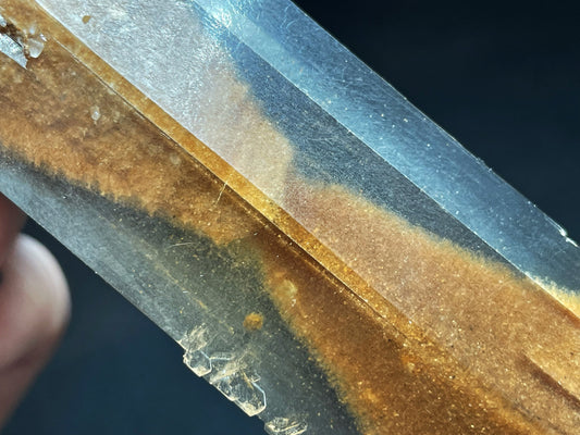 Gypsum Var Hourglass Selenite Jet, Alfalfa County, Oklahoma, USA- Crystal, Gift, Collectors Piece, Home Décor