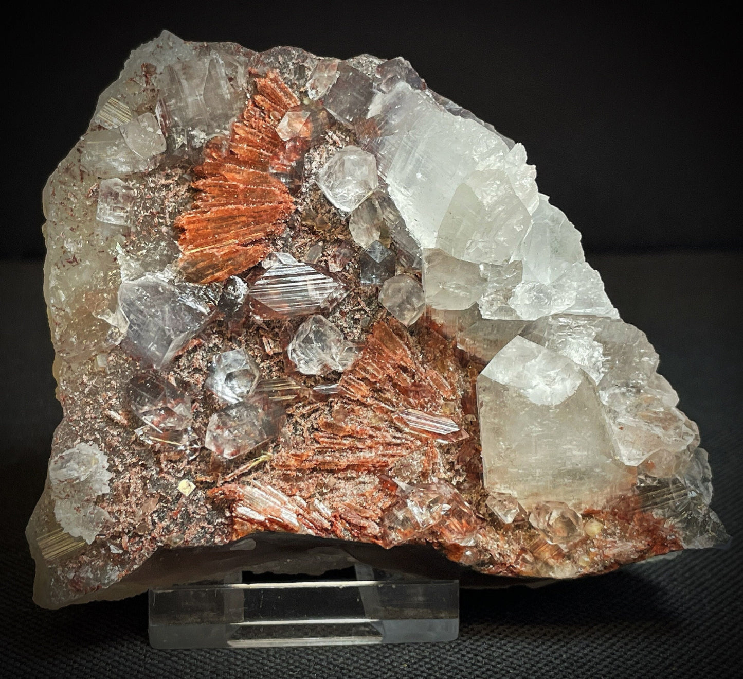 Double Sided Druzy Apophyllite And Stilbite From Jalgaon District Maharashtra India, Crystal, Home Décor, Collectors Piece