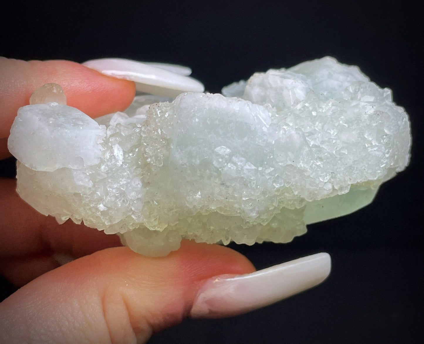 Double Sided Green Apophyllite From Jalgaon District Maharashtra India Collectors Specimen Home Décor