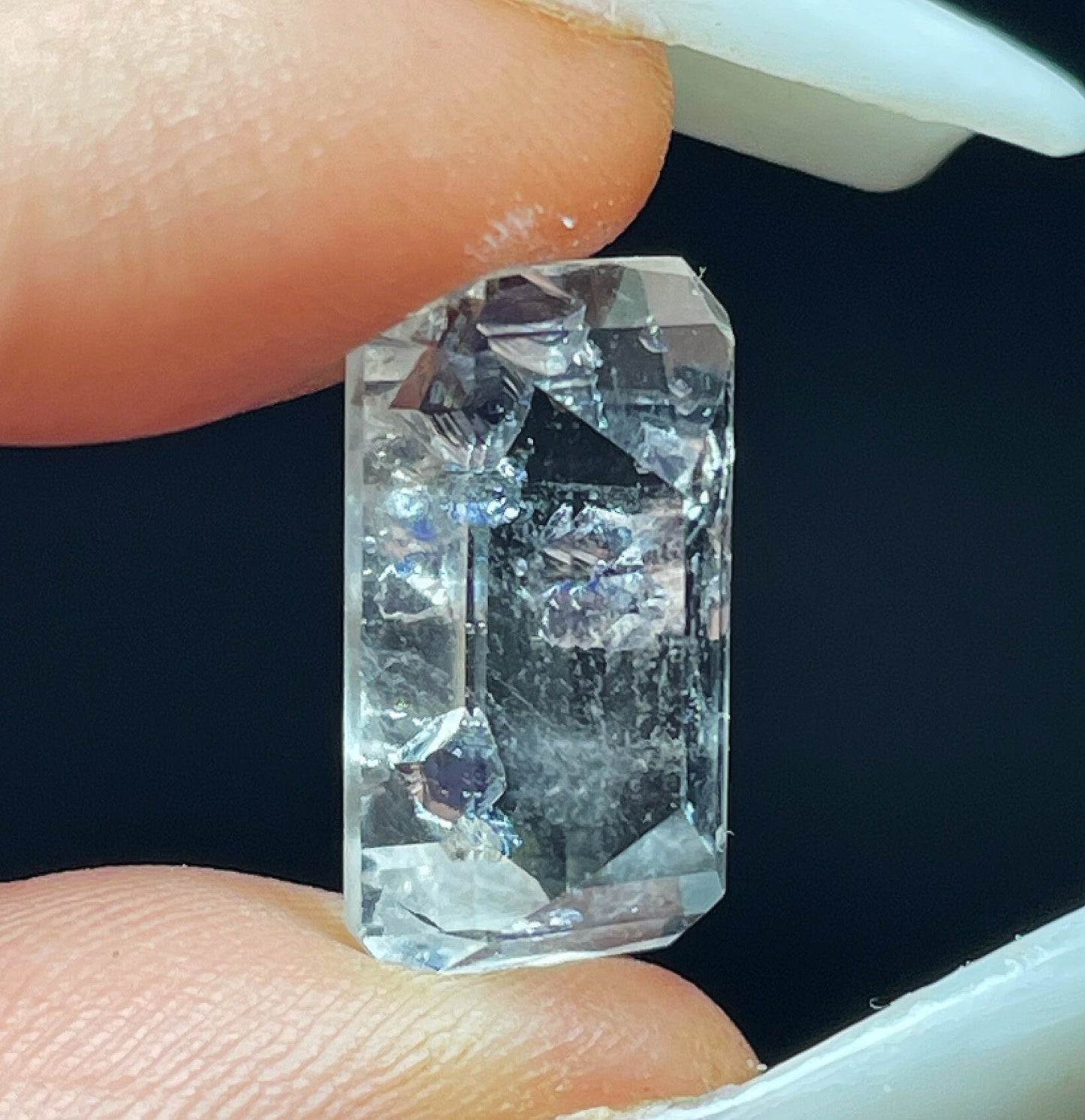 Rare Gem Cut Fluorite In Quartz From A One Off Pocket In Madagascar 2004- Collectors Piece, Jewellery