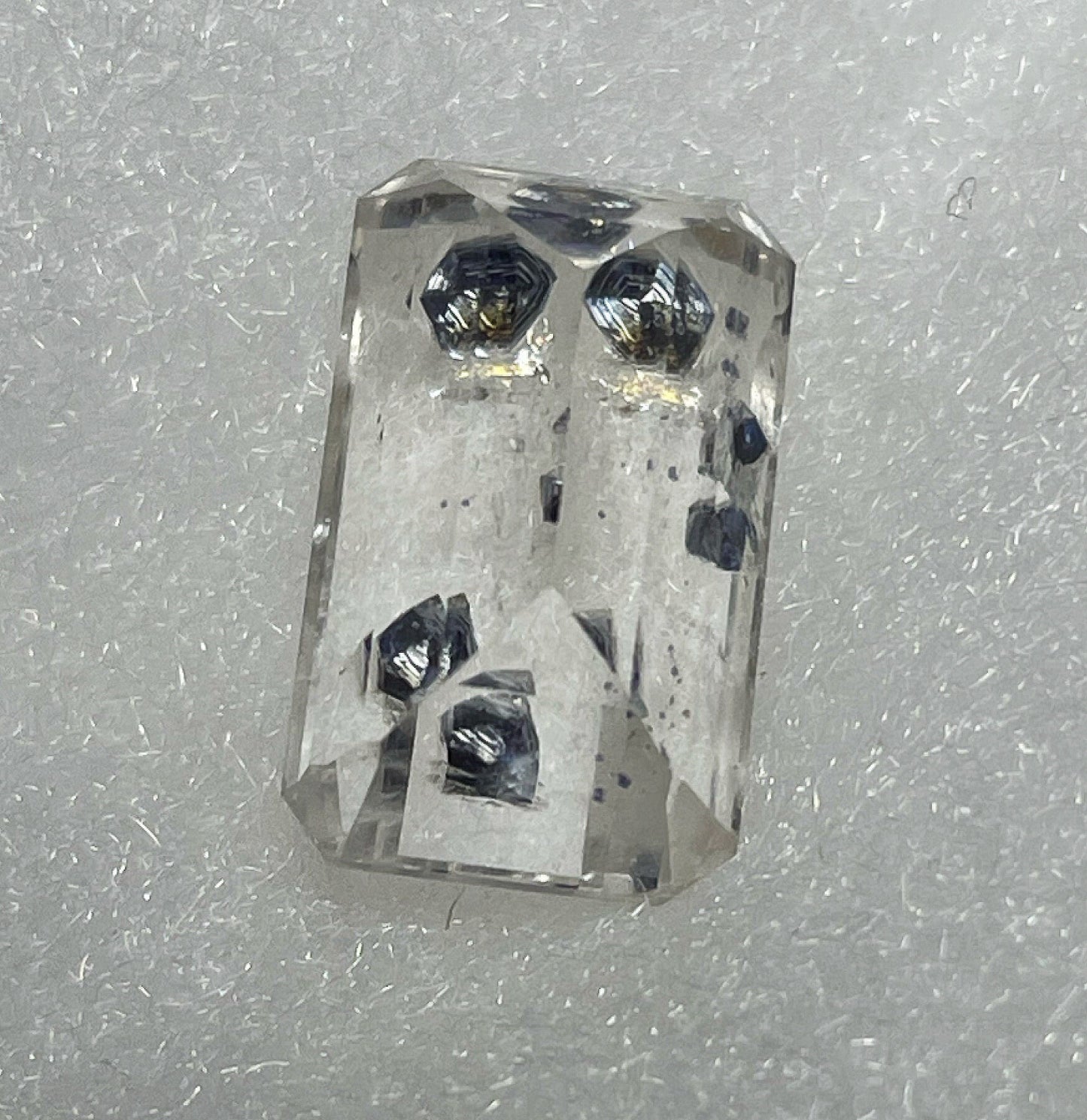 Rare Gem Cut Fluorite In Quartz From A One Off Pocket In Madagascar 2004- Collectors Piece, Jewellery