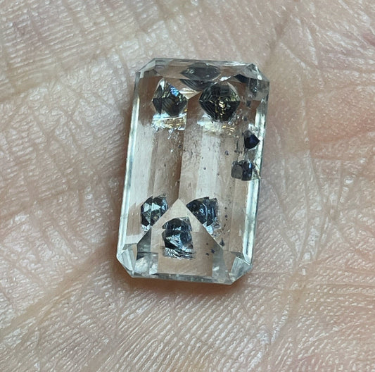 Rare Gem Cut Fluorite In Quartz From A One Off Pocket In Madagascar 2004- Collectors Piece, Jewellery