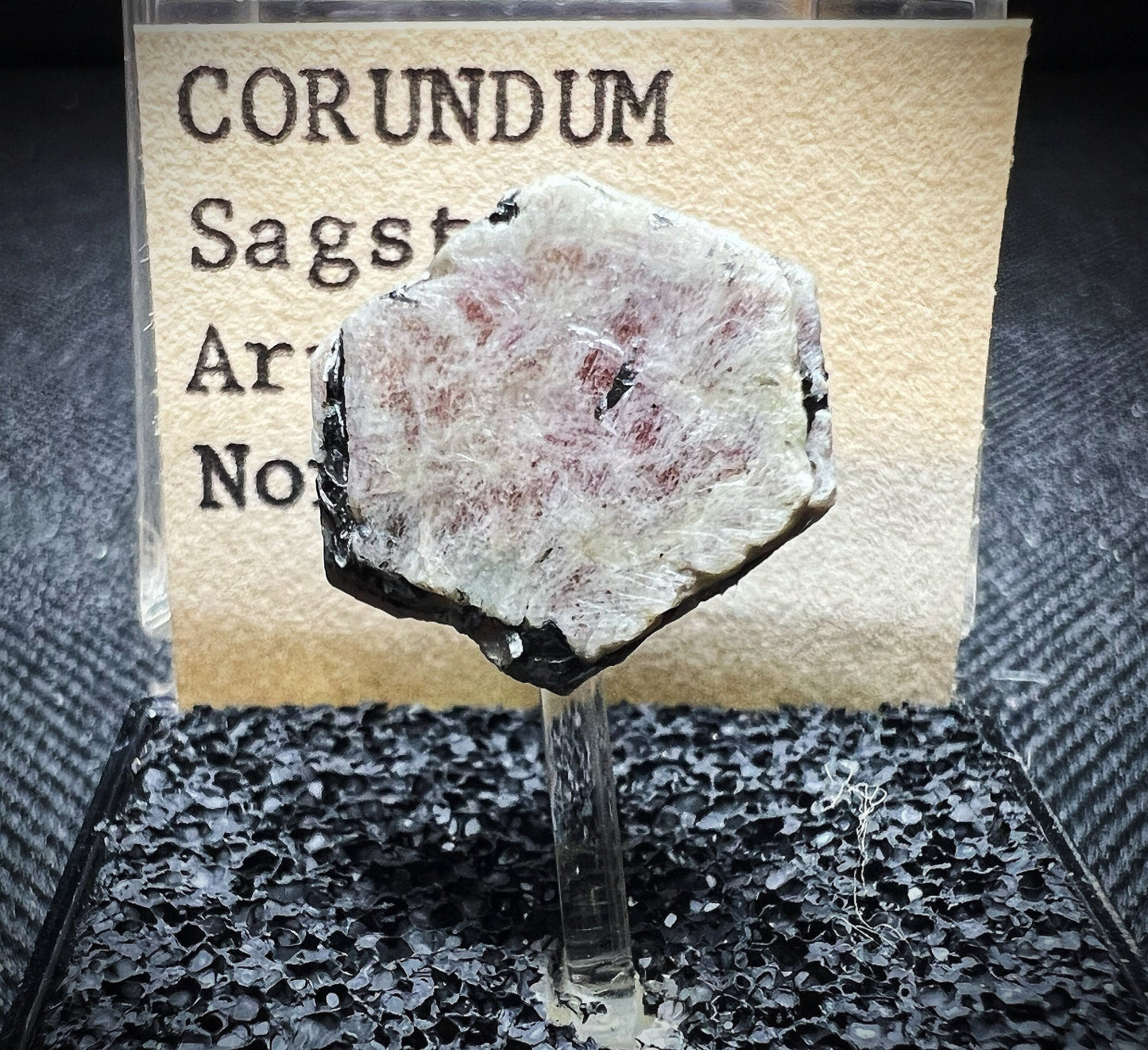 Corundum From Sagstven, Arnes, Norway (Box Included) Collectors Piece, Home Décor, Gift