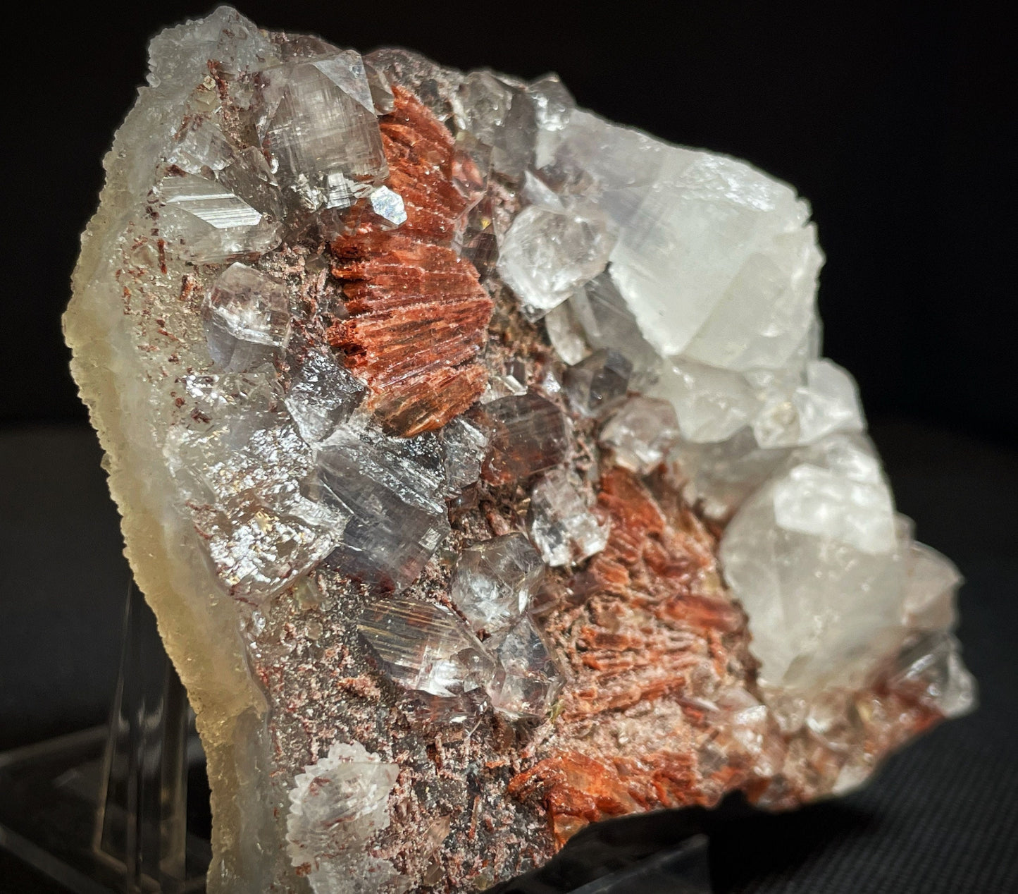 Double Sided Druzy Apophyllite And Stilbite From Jalgaon District Maharashtra India, Crystal, Home Décor, Collectors Piece