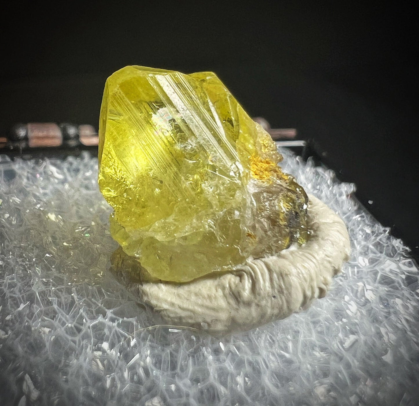 Anglesite From Morocco (Stand Included) Collectors Piece, Rare