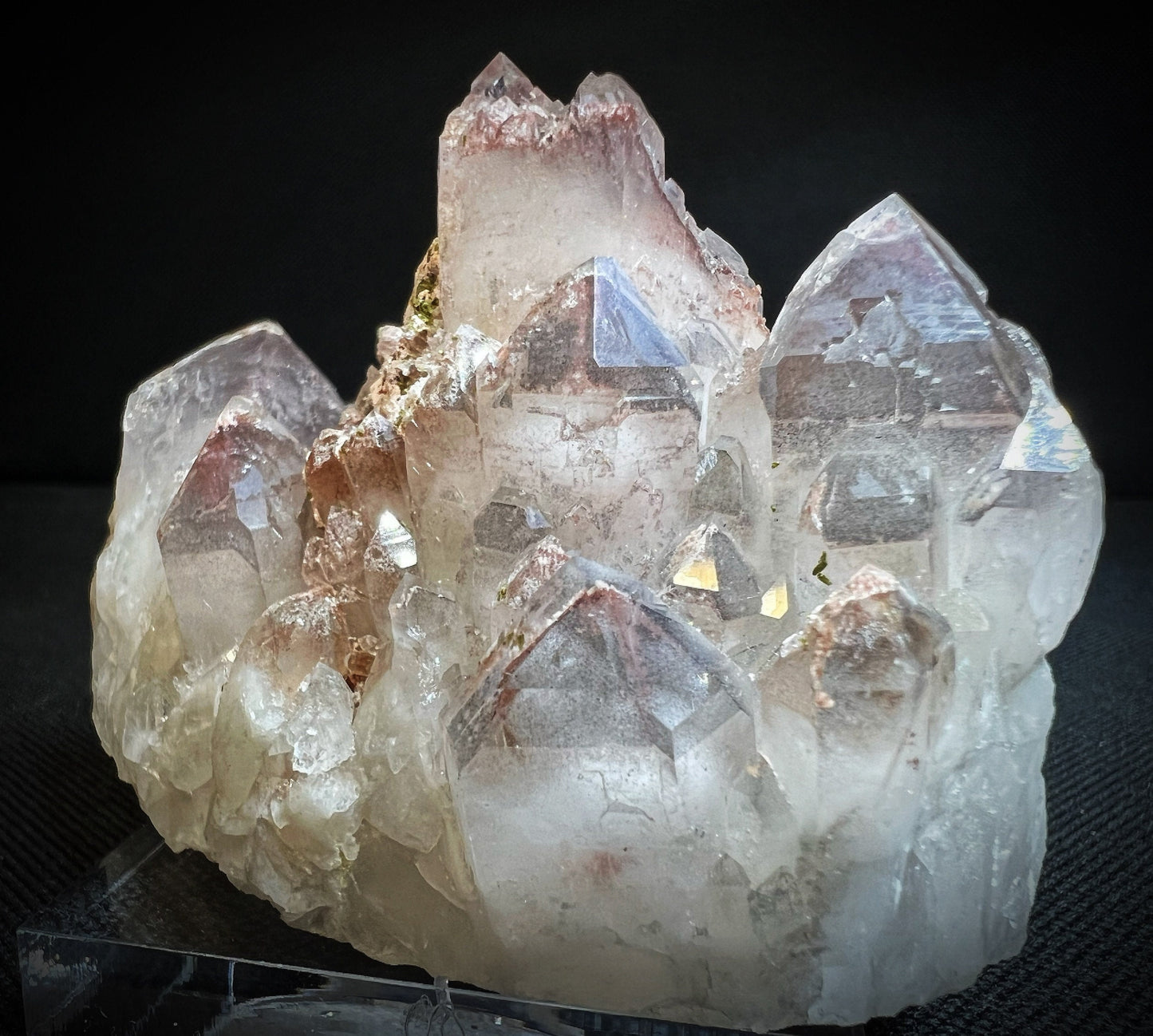 Epidote Quartz With Hematite From Orange River, Northern Cape, South Africa- Collectors Piece, Home Décor, Gift, Crystal (Stand Included)