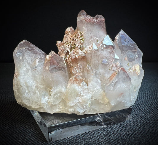 Epidote Quartz With Hematite From Orange River, Northern Cape, South Africa- Collectors Piece, Home Décor, Gift, Crystal (Stand Included)