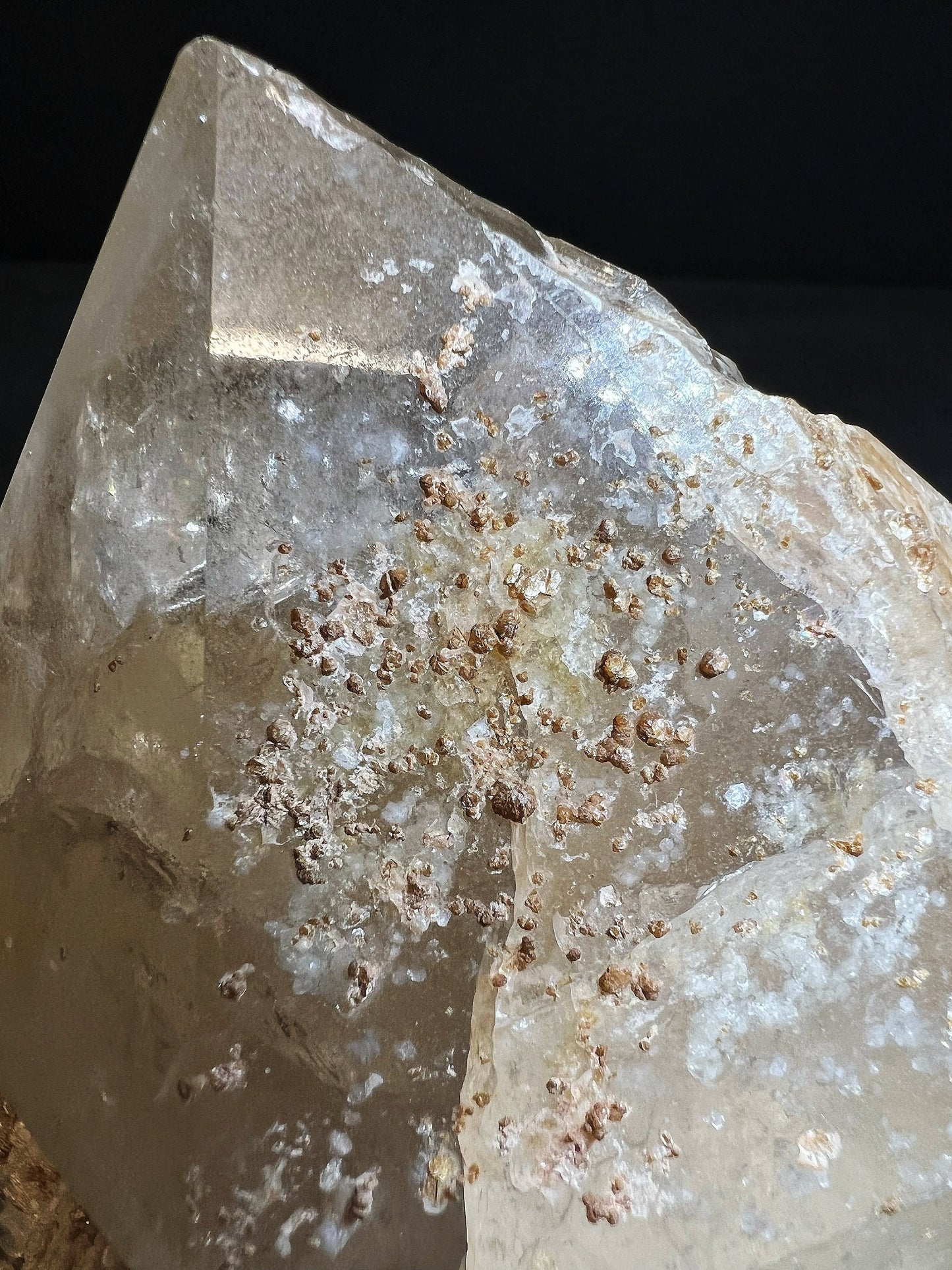 Quartz On Cleavelandite From The Cruzeiro Mine, Minas Gerais, Brazil- Collectors Piece, Home Décor, Gift, Crystal (Stand Included)
