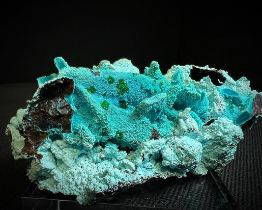 Chrysocolla Pseudomorph From Tenke Fungurume, Kolweze, Dr Congo- Collectors Piece, Statement Piece, Home Décor, Gift (Stand Included)