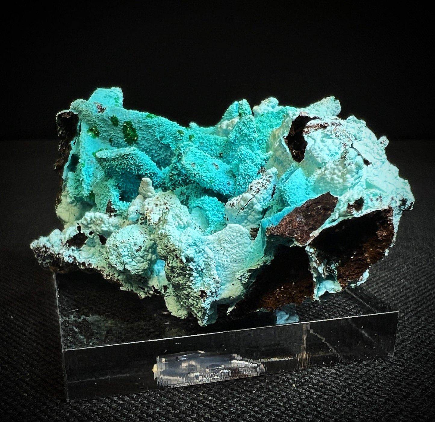 Chrysocolla Pseudomorph From Tenke Fungurume, Kolweze, Dr Congo- Collectors Piece, Statement Piece, Home Décor, Gift (Stand Included)