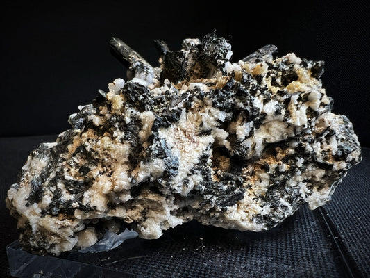 Aegirine With Feldspar From Mount Malosa, Zomba, Malawi- Collectors Piece, Statement Piece, Home Décor, Crystal (Stand Included)