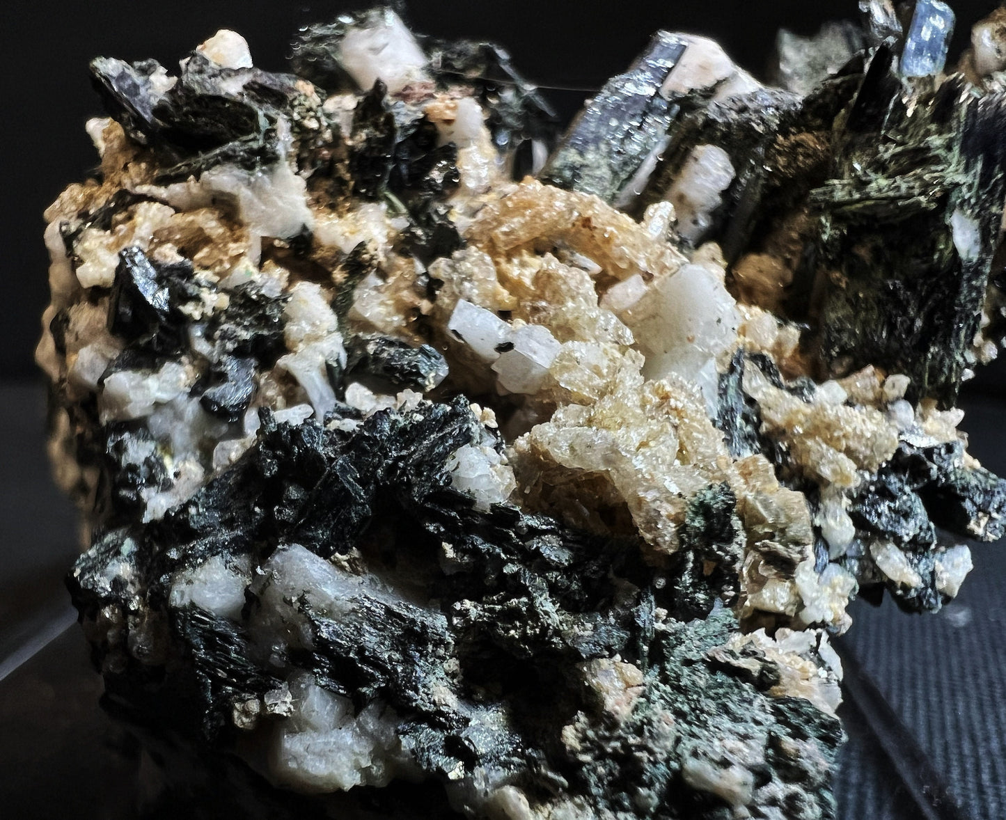Aegirine With Feldspar From Mount Malosa, Zomba, Malawi- Collectors Piece, Statement Piece, Home Décor, Crystal (Stand Included)