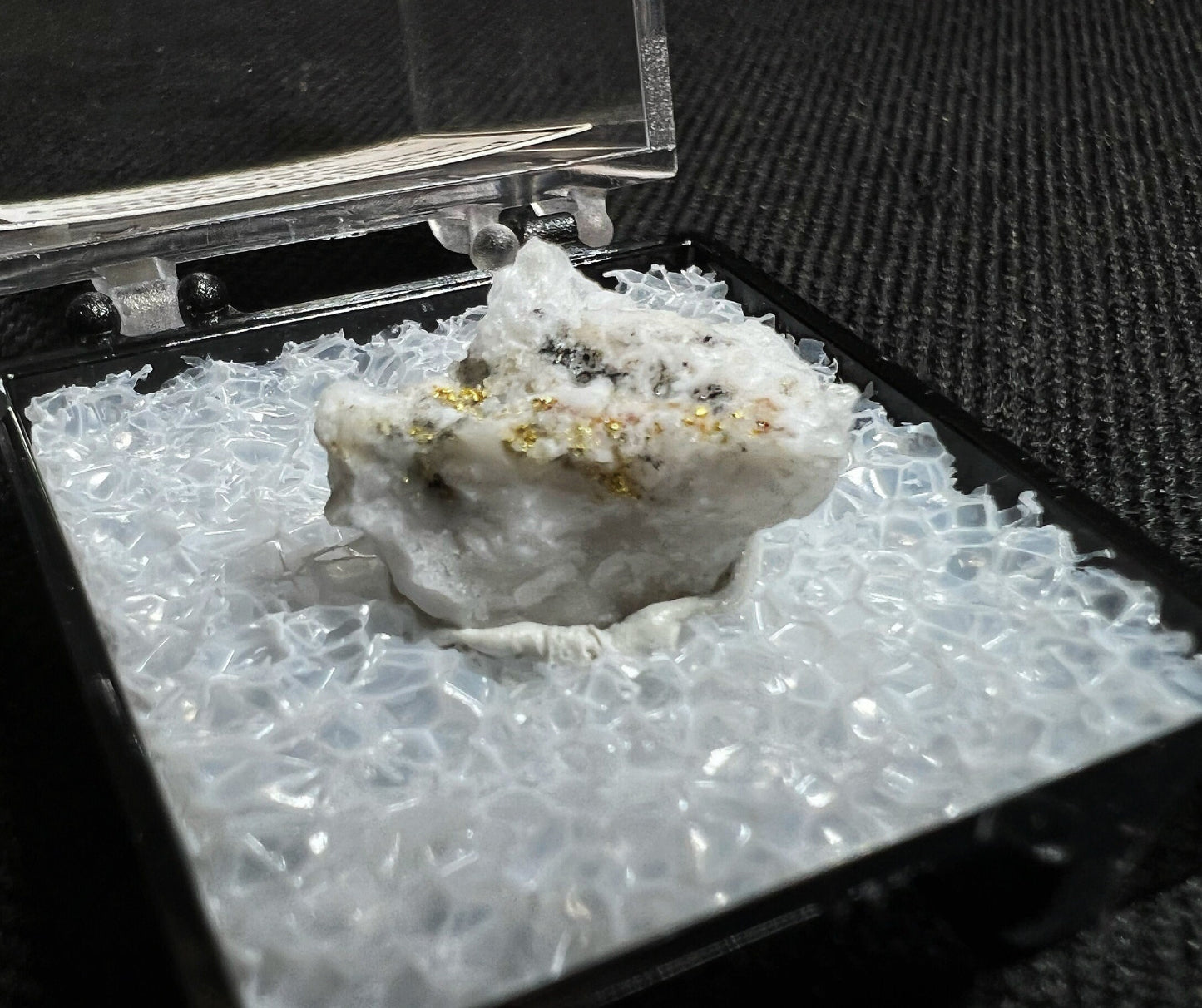 Gold In Quartz From Lecanvey Mine, County Mayo, Ireland- Collectors Piece, Home Décor, Gift (Box Included)