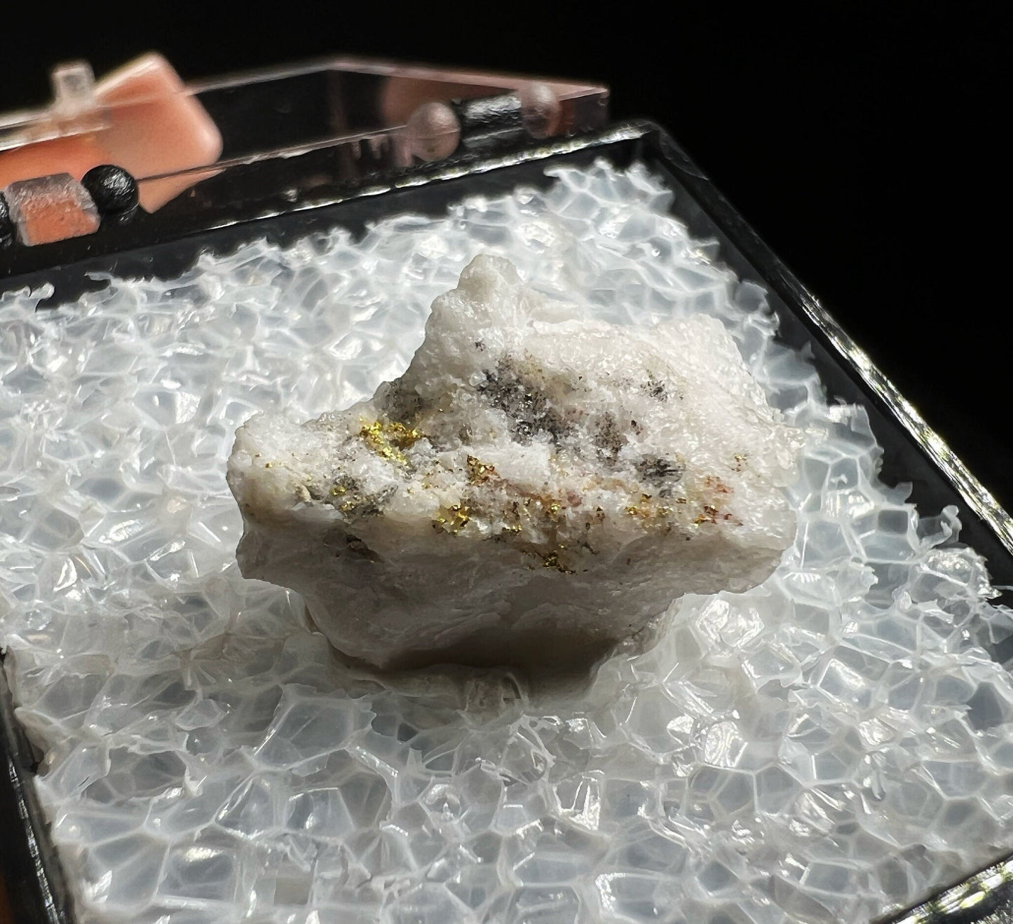 Gold In Quartz From Lecanvey Mine, County Mayo, Ireland- Collectors Piece, Home Décor, Gift (Box Included)