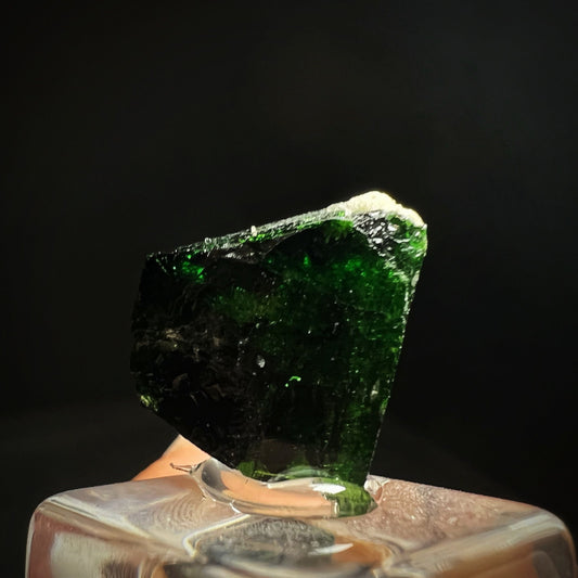 Terminated Chrome Tourmaline Specimen From Tanzania- Collectors Piece, Home Décor (Stand Included)