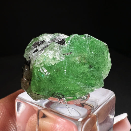 Terminated Untreated Garnet Specimen From Tanzania- Collectors Piece, Home Décor (Stand Included)