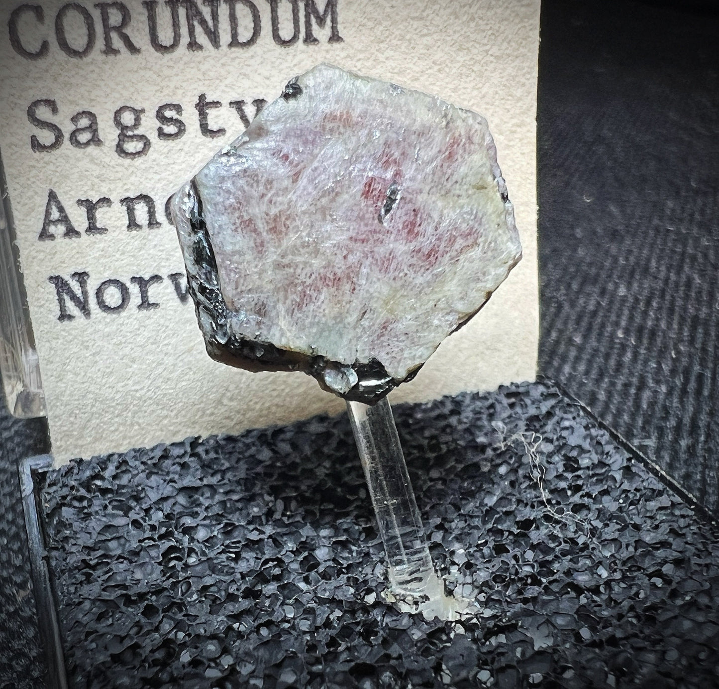 Corundum From Sagstven, Arnes, Norway (Box Included) Collectors Piece, Home Décor, Gift