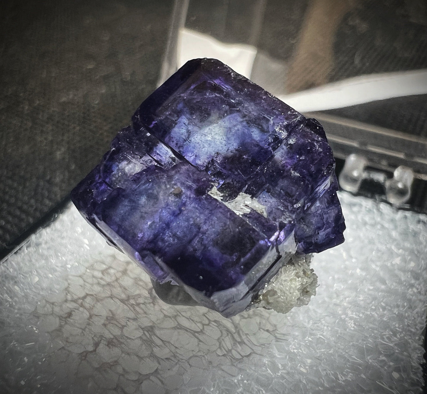 Purple Fluorite From Naica Mine, Chihuahua, Mexico- Collectors Piece (Box Included)