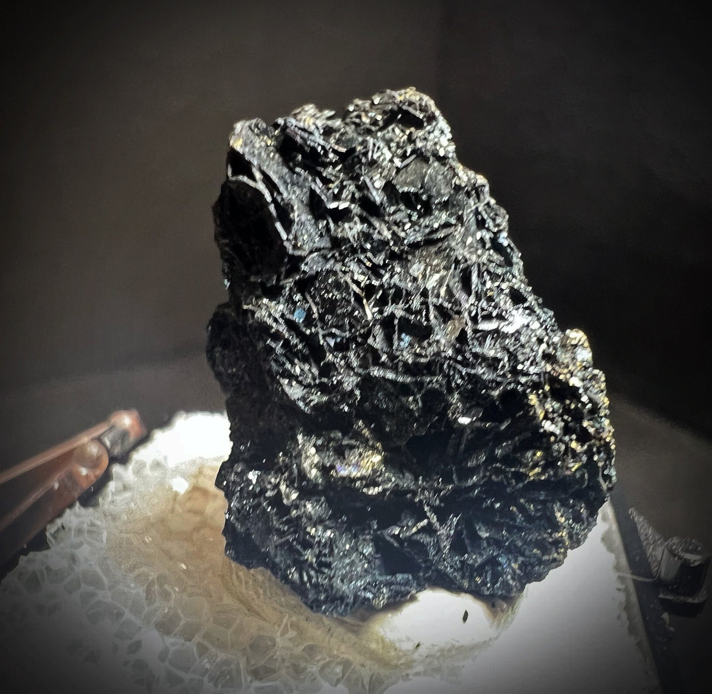 Covellite From Leonard Mine, Butte, Montana (Box Included) Collectors Piece, Home Décor