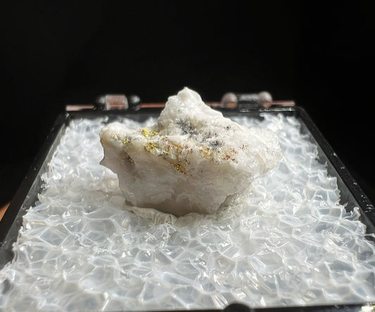 Gold In Quartz From Lecanvey Mine, County Mayo, Ireland- Collectors Piece, Home Décor, Gift (Box Included)