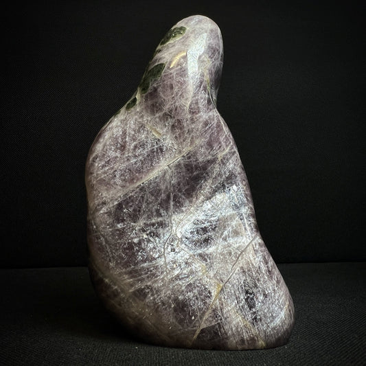 Anhydrite Freeform With Epidote inclusions From Madagascar- Statement Piece, Collectors Piece, Home Décor