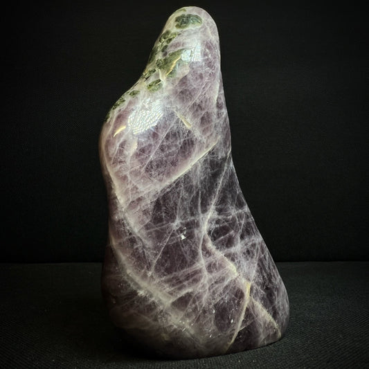 Anhydrite Freeform With Epidote inclusions From Madagascar- Statement Piece, Collectors Piece, Home Décor