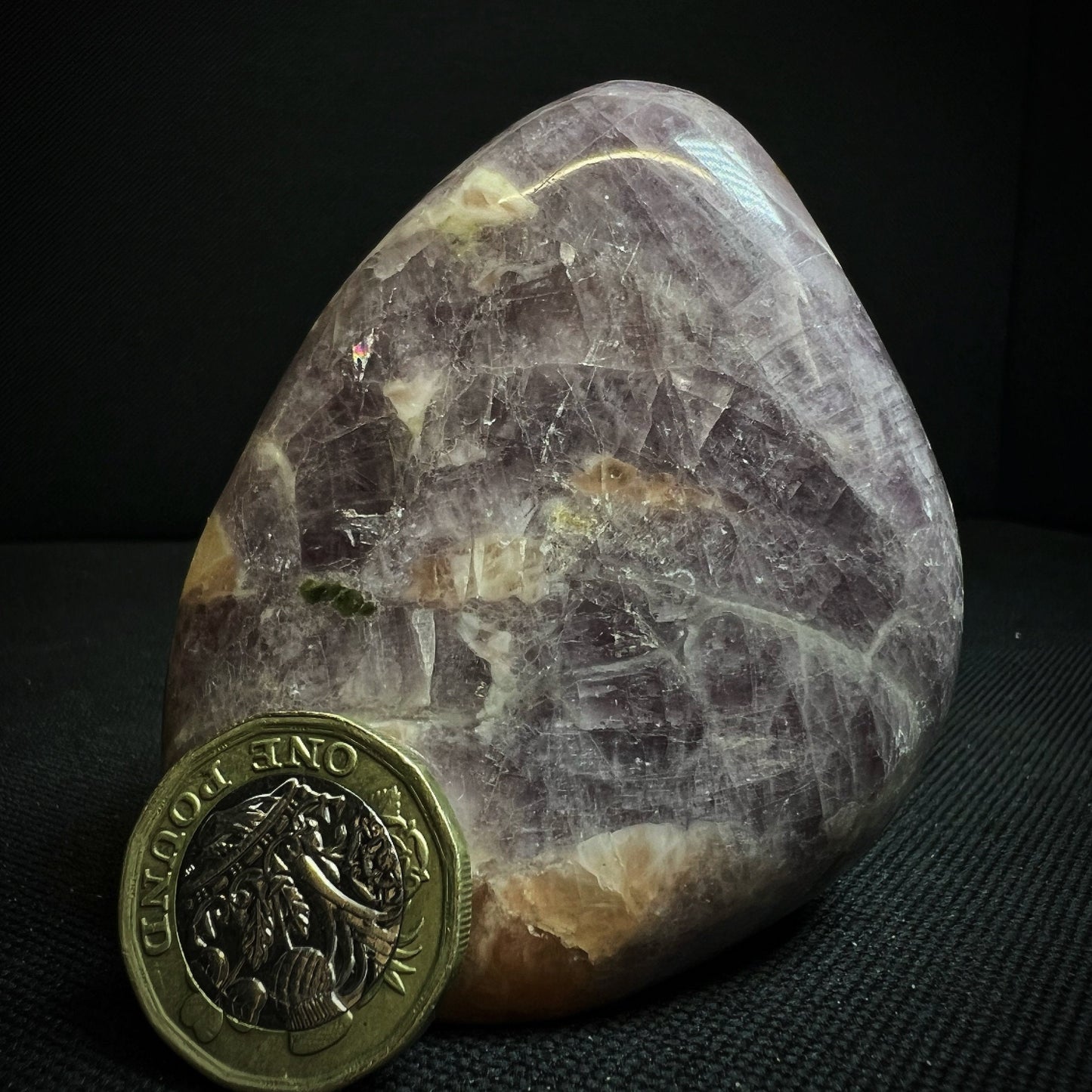 Anhydrite Freeform With Epidote And Calcite Inclusions From Madagascar- Statement Piece, Home Décor