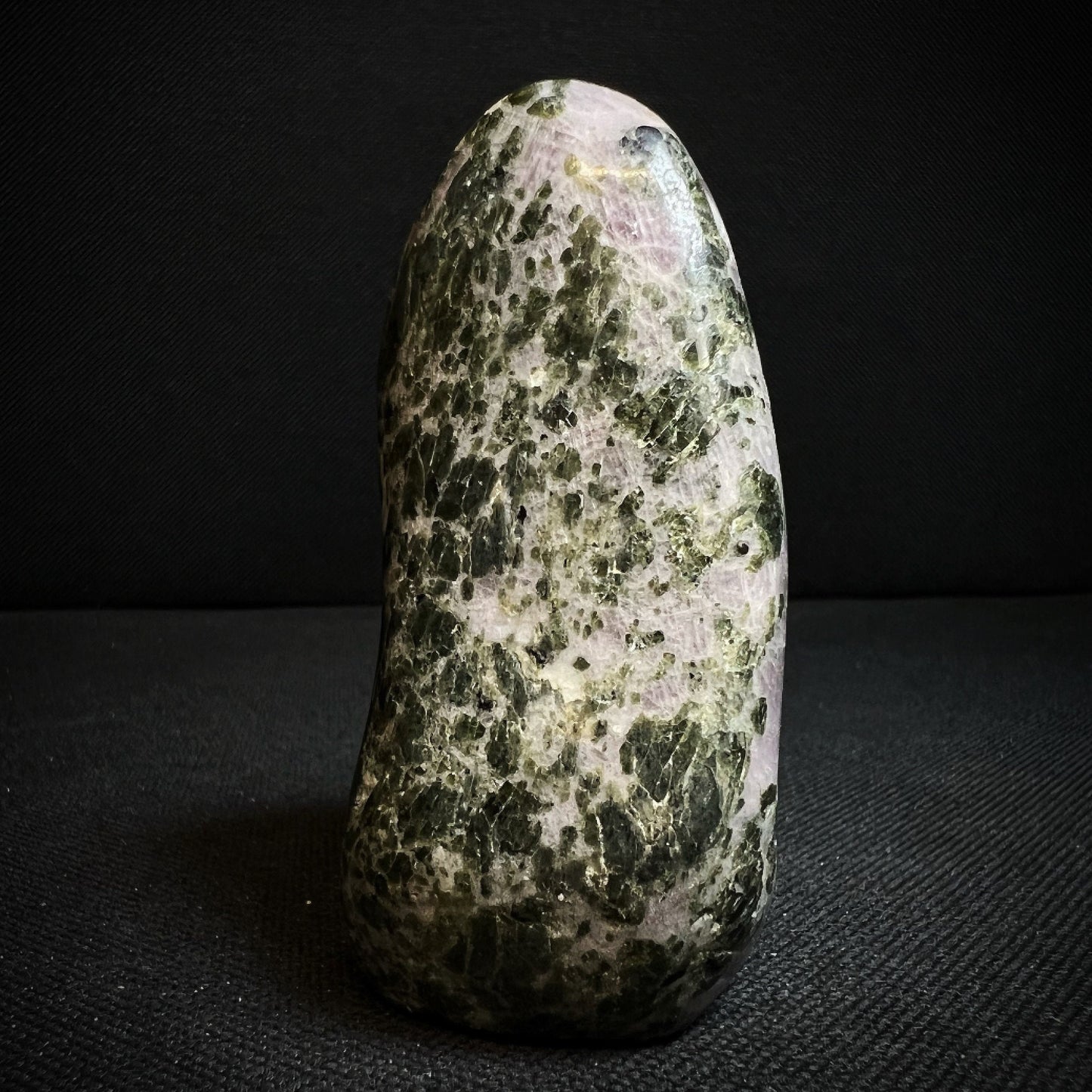 Anhydrite Freeform With Epidote And Calcite Inclusions From Madagascar- Statement Piece, Home Décor